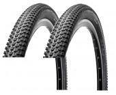 PAIR 27.5 x 2.10 54-584 Mountain Bike TYRES 650B BLACK Off Road Knobby Tread